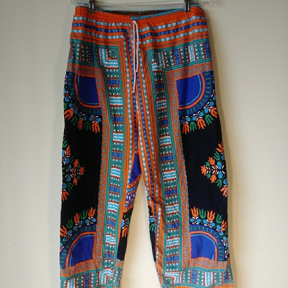 Ankara Print draw string long pants